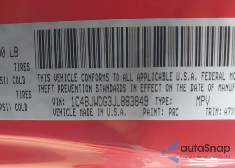 2018 Jeep Wrangler Jk Unlimited Sport S 4X4 из США, поврежденный, VIN 1C4BJWDG3JL883849